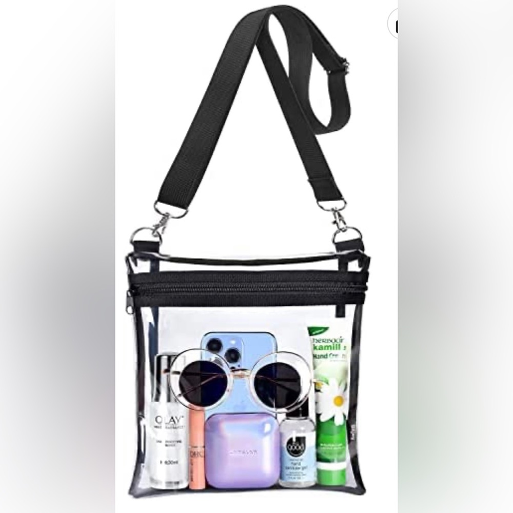 Clear Bag Stadium Approved Purse - Transparent Crossbody Bags for Women & Men